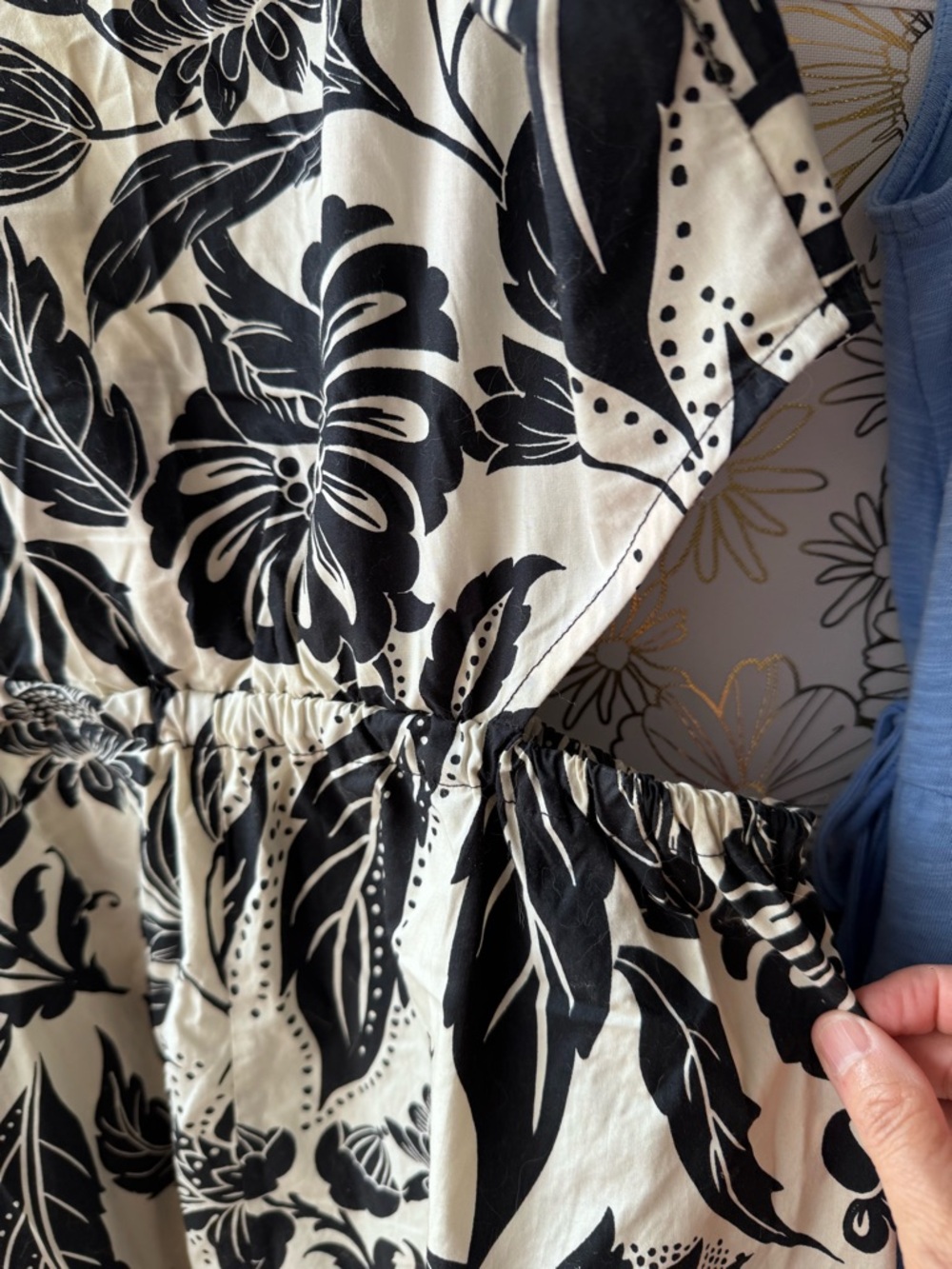Who What Wear Black/Cream Floral and Caslon BlueMaxi Dresses. Both with Pockets🙂 - Picture 3 of 5